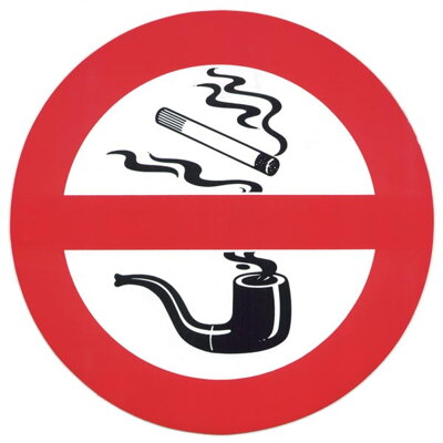 Nálepka "nekouřit - no smoking"