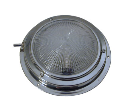 Nerezové LED stropní svítidlo s vestavěným spínačem, průměr 110, 140 a 175 mm