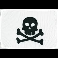 Bílá pirátská vlajka