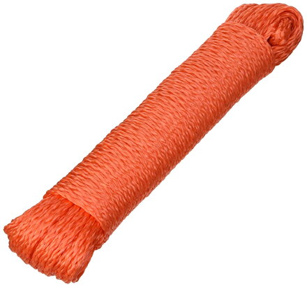 Plovoucí lano oranžové barvy s háčkem, délka 30 m, průměr 6 mm