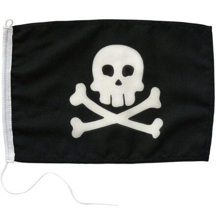 Pirátská vlajka 30 x 45 cm