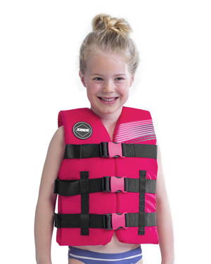 Dětská růžová nylonová vesta Jobe Nylon Kids Hot Pink