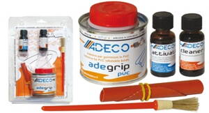 Sada lepení Adeco pro materiál PVC pro různé barvy člunu