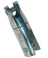 Nerezová spojka Force s obratlíkem pro 6 a 8 mm řetěz