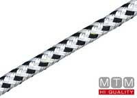 Polyesterové kotevní lano bíločerné, průměr 8 a 10 mm