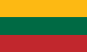 Vlajka Litva 20 x 30 cm