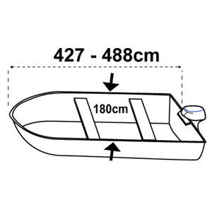 Krycí plachta pro lodě bez konzole délky 427 až 488 cm
