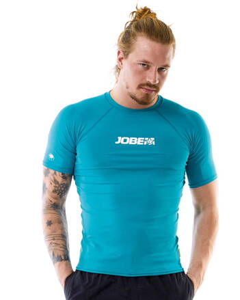 Pánské funkční tričko Jobe Rashguard Teal Blue s UV filtrem