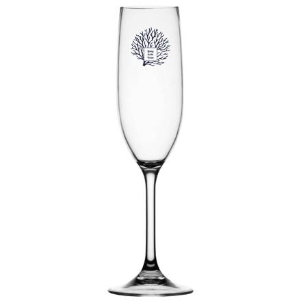 Set 6 ks sklenic na šampaňské Living, výška 24 cm, průměr 4,3 cm 
