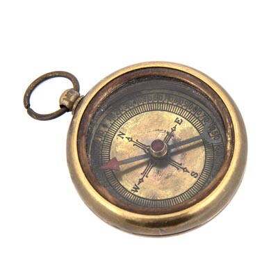 Kapesní kompas antik, průměr 4,5 cm