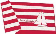Luxusní námořnická osuška Marinepool bílo-červená