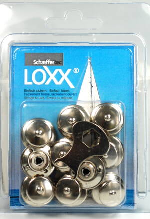 Sada 10 ks vrchních dílů druku Loxx TX02 s utahovacím klíčem