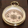Kapesní kompas mosaz/měď, průměr 4,5 cm