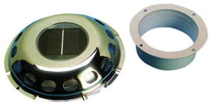 Nerezový solární ventilátor, průměr 20 cm
