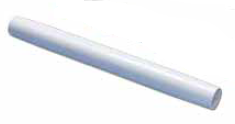 Konický podstavec pod stůl z lakovaného bílého hliníku, průměr 60 cm, délka 70 cm