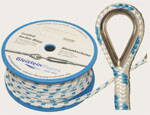 Polyesterové kotevní lano s olověným jádrem a očnicí, průměr 10 - 16 mm