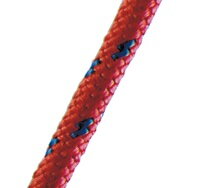 Polypropylenové červenomodré lano pro kotvení a vyvazování lodí, průměr 4, 5, 6, 8, 10 a 12 mm